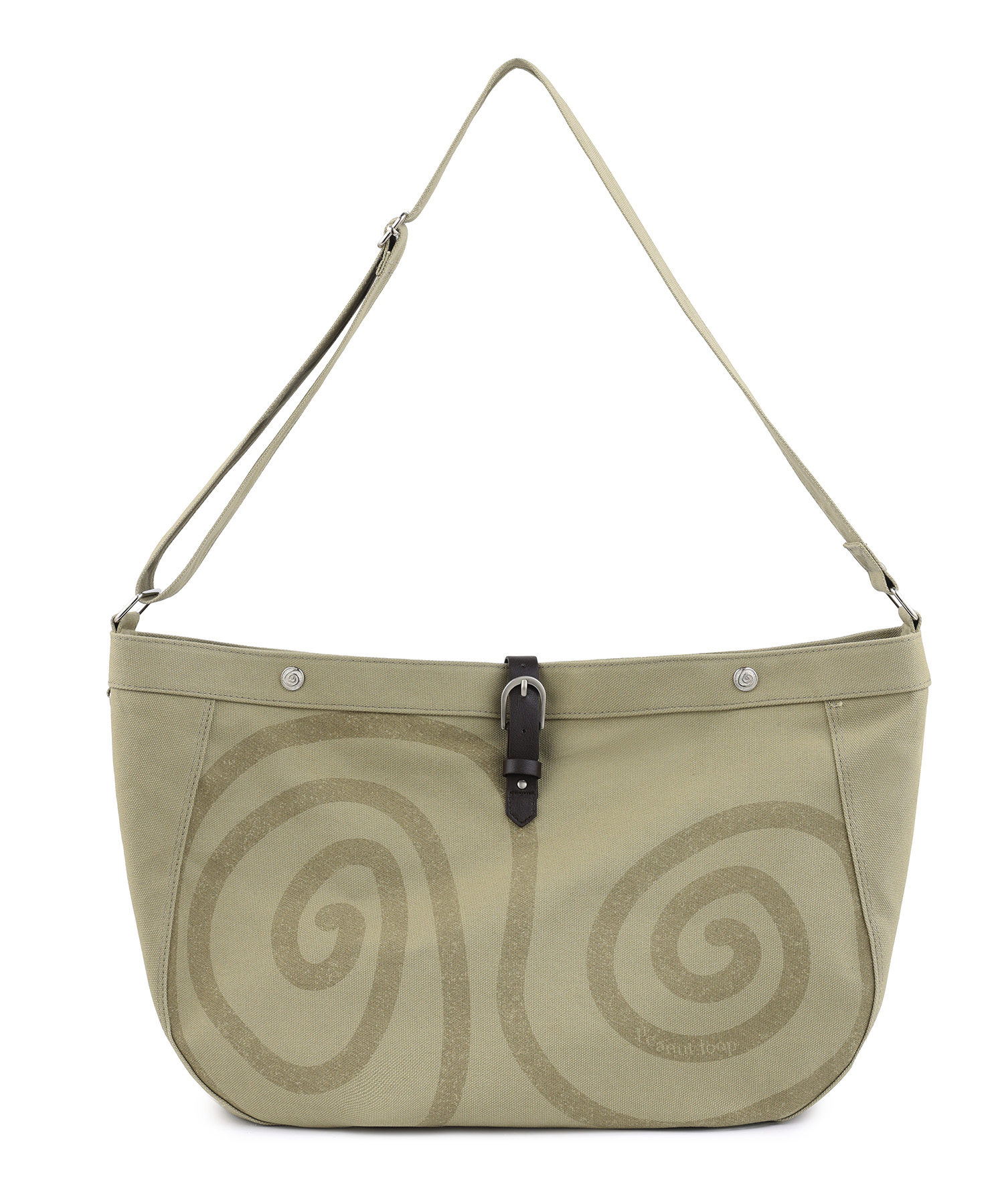 SPIRAL CANVAS CROSS BAG BLACK - 4 COLORS BEIGE