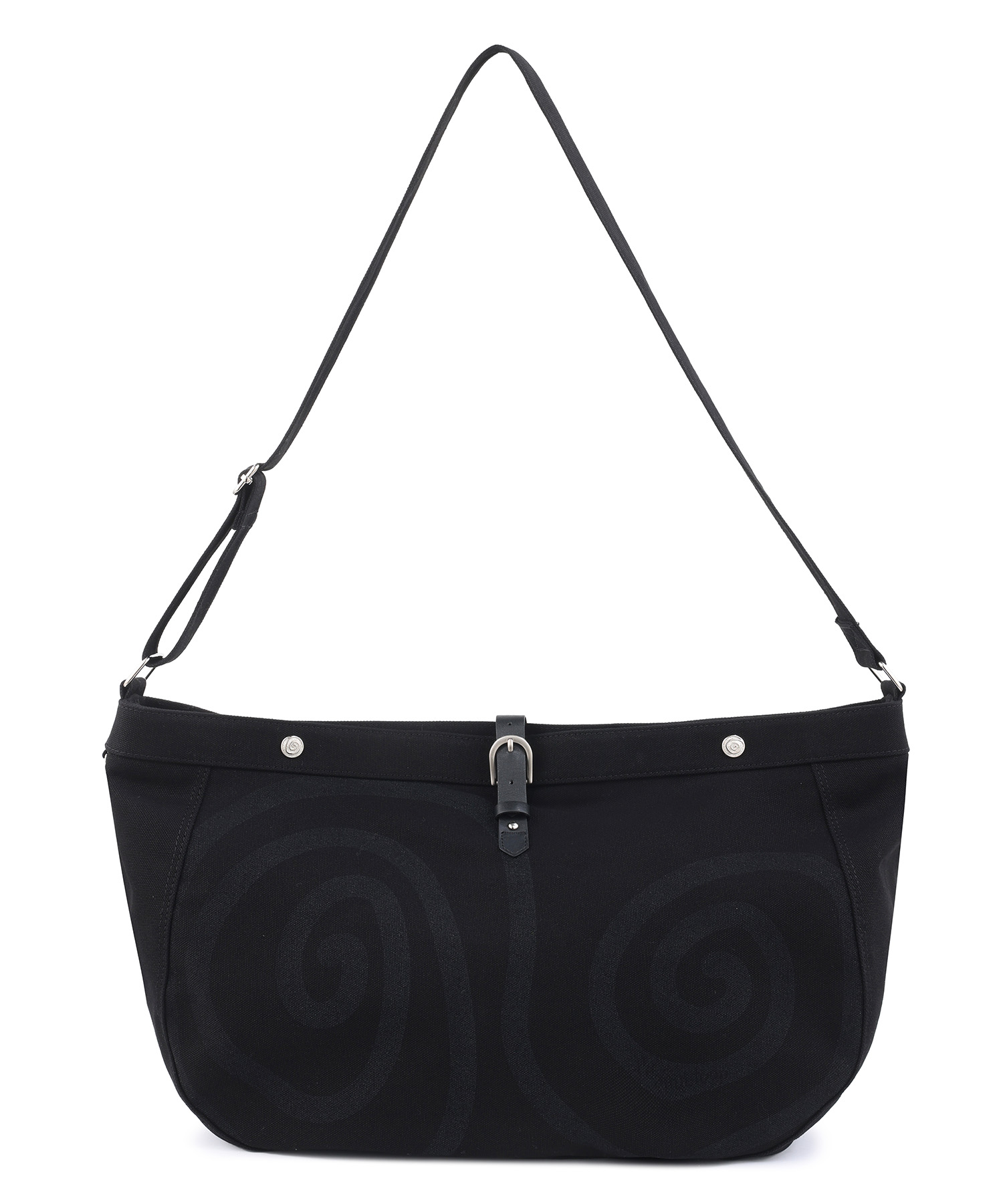 SPIRAL CANVAS CROSS BAG BLACK - 4 COLORS BLACK