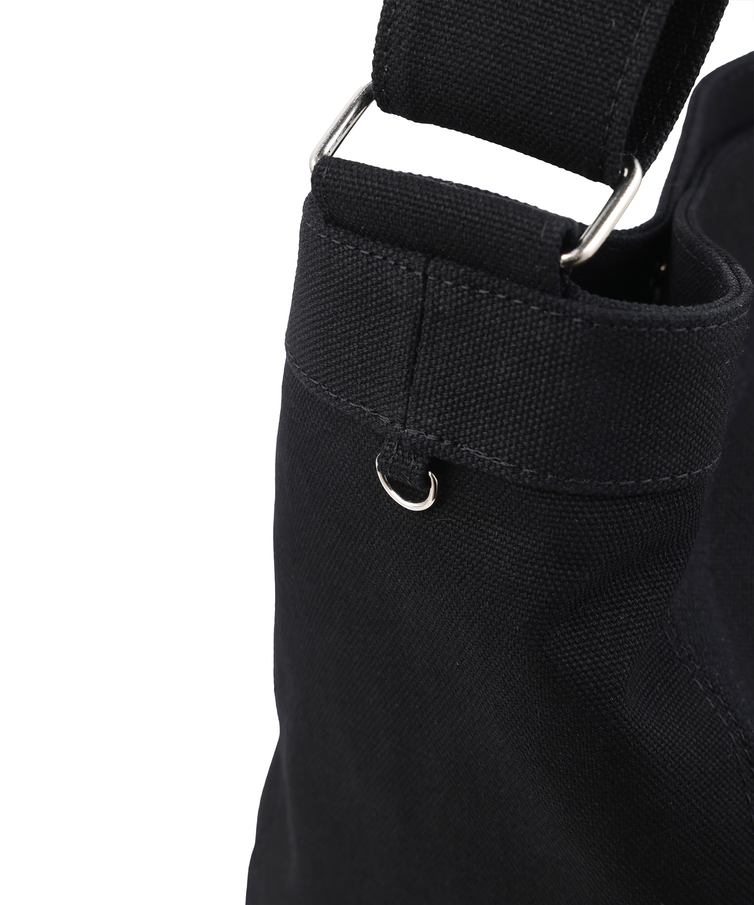 SPIRAL CANVAS CROSS BAG BLACK - 4 COLORS BLACK